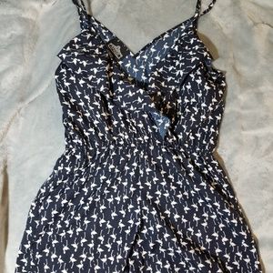 Flamingo print romper